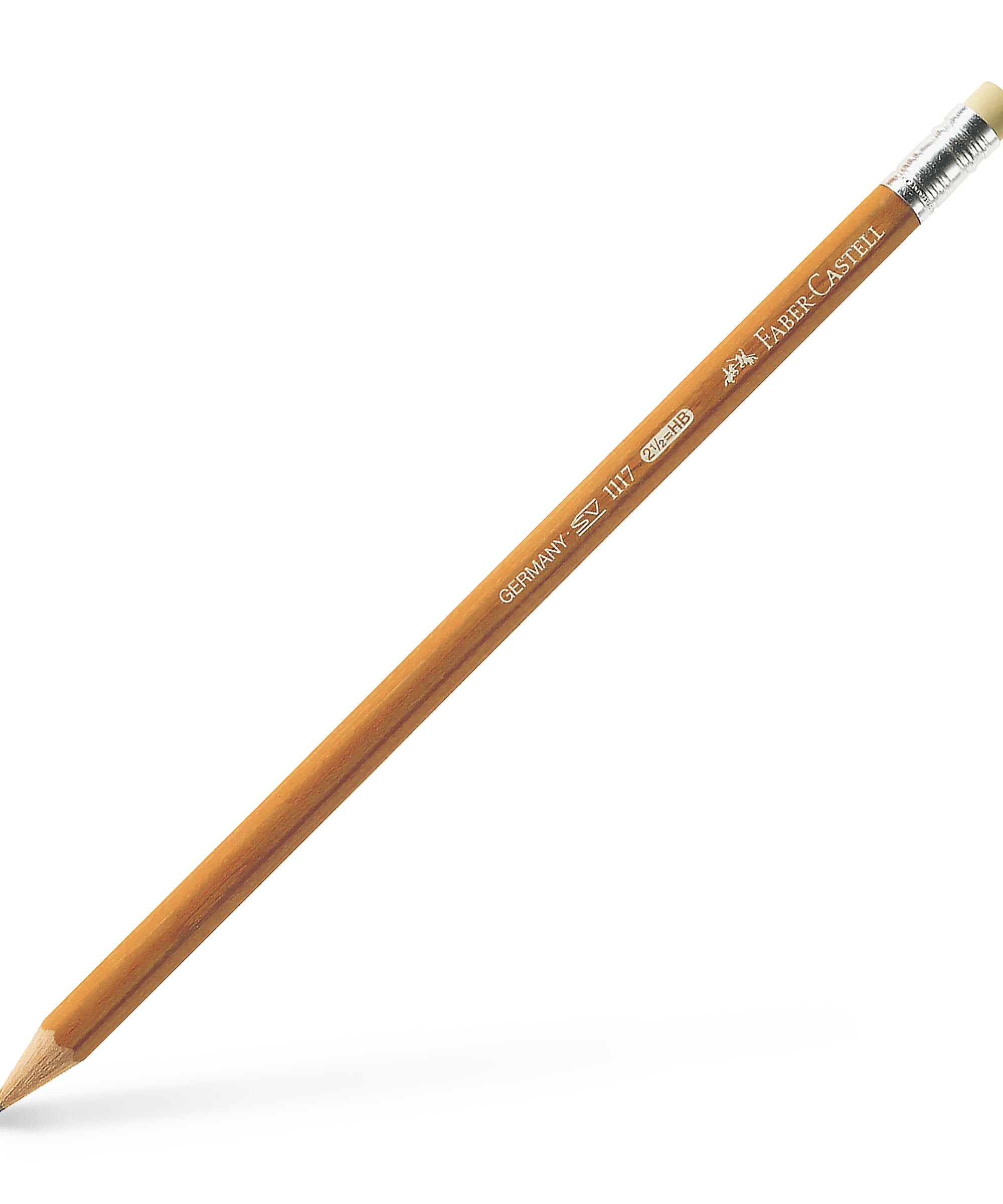 Creion grafit HB seria 1117 cu guma Faber Castell