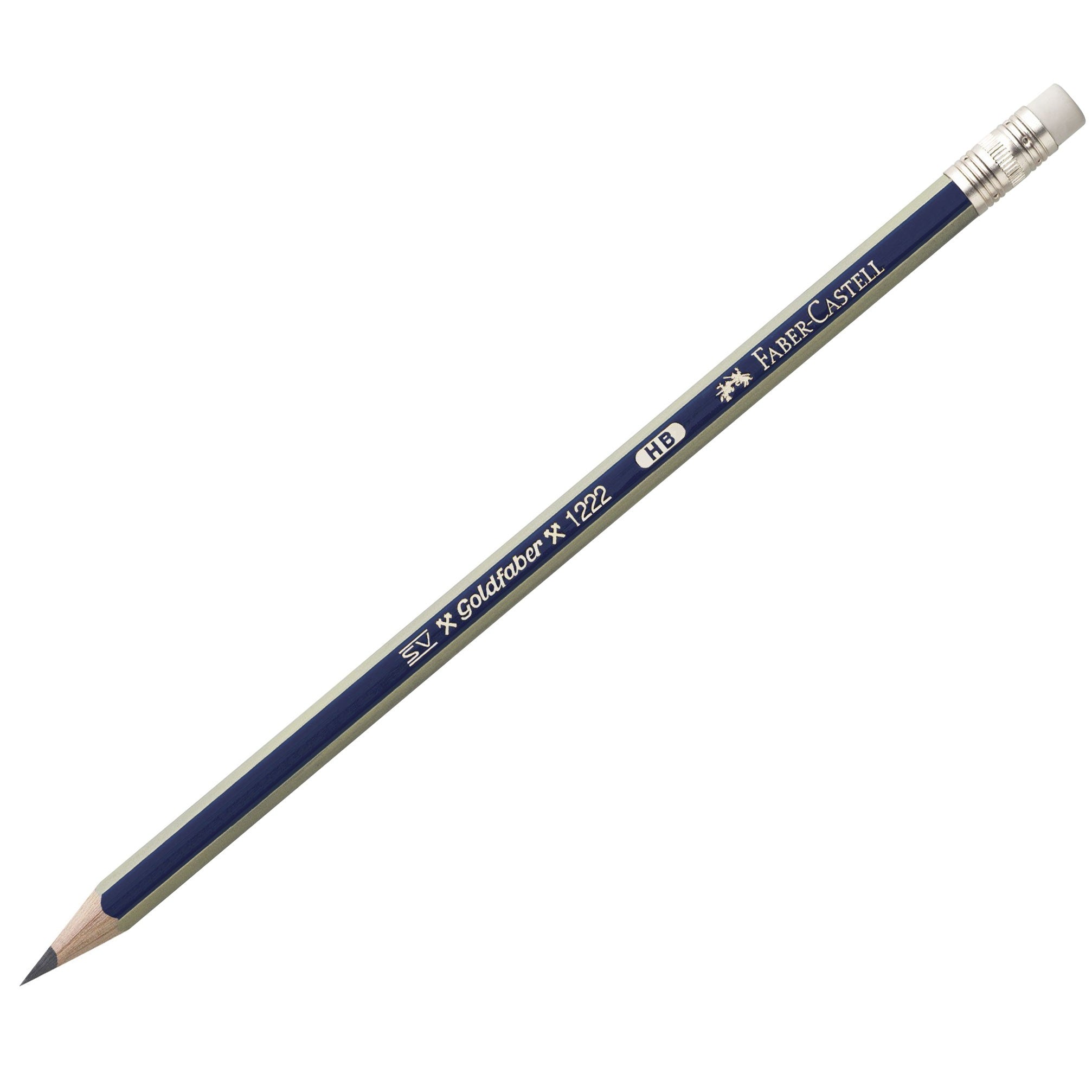 Creioane grafit Goldfaber 1221 cu guma Faber Castell