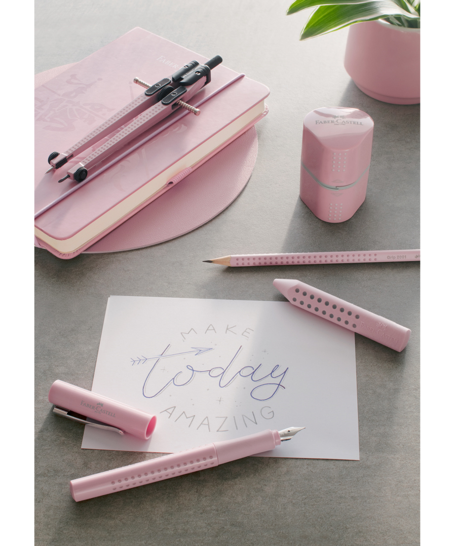 Creion grafit B grip cu guma 2001 Rose 2022 Faber Castell