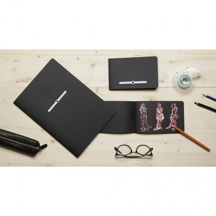 Caiet CrokBook 120g hartie neagra Clairefontaine