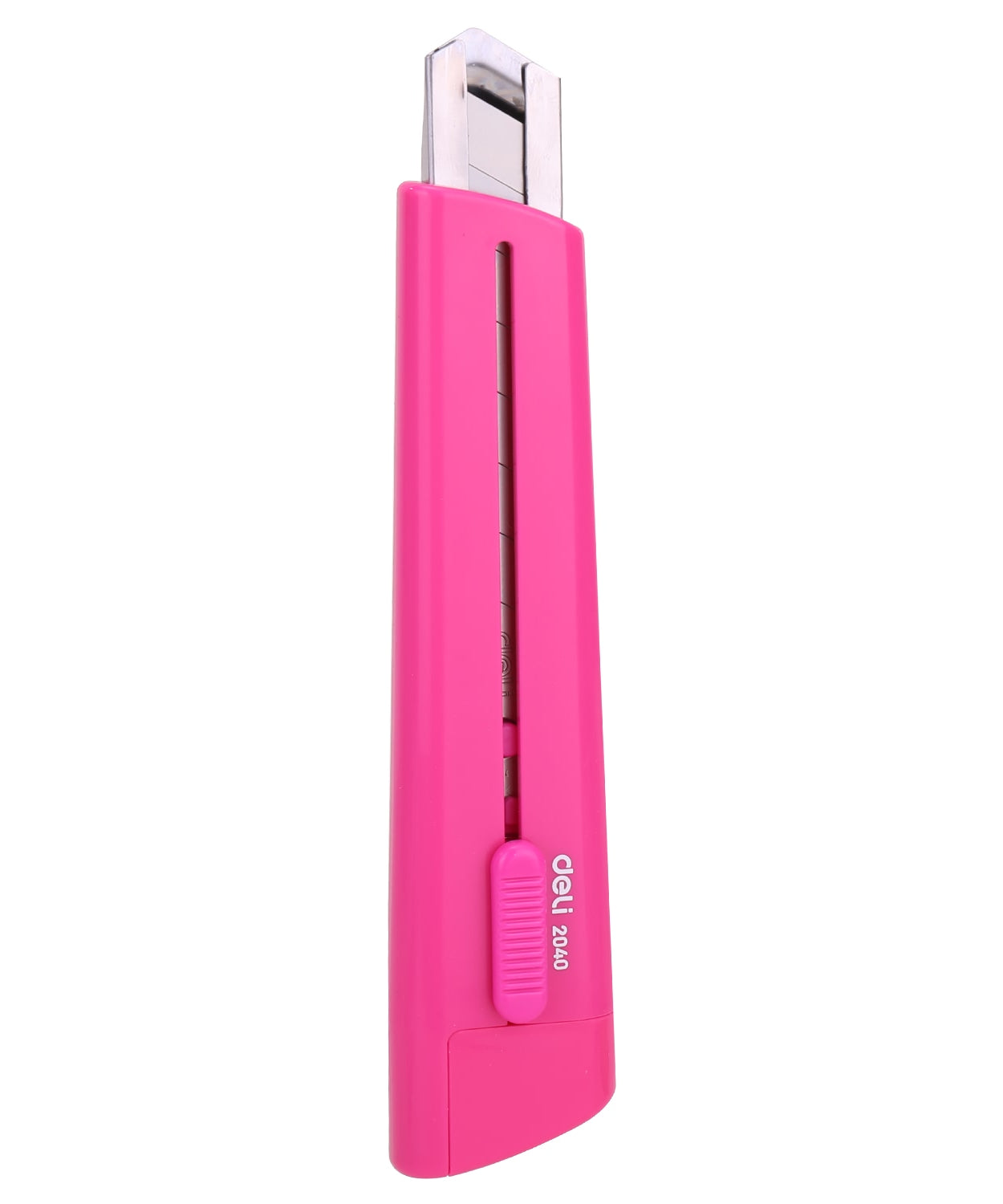 Acuarella - culori acrilice, accesorii papetarie, pensule, carioci si markere etc - Cutter mare Deli cu șină metalică și protecție lama, diverse culori din categoria Hardware > Tools > Cutters > Utility Knives > Retractable Blade Knives, ideal pentru scoala si teme zilnice, alegere inspirata pentru papetarie moderna