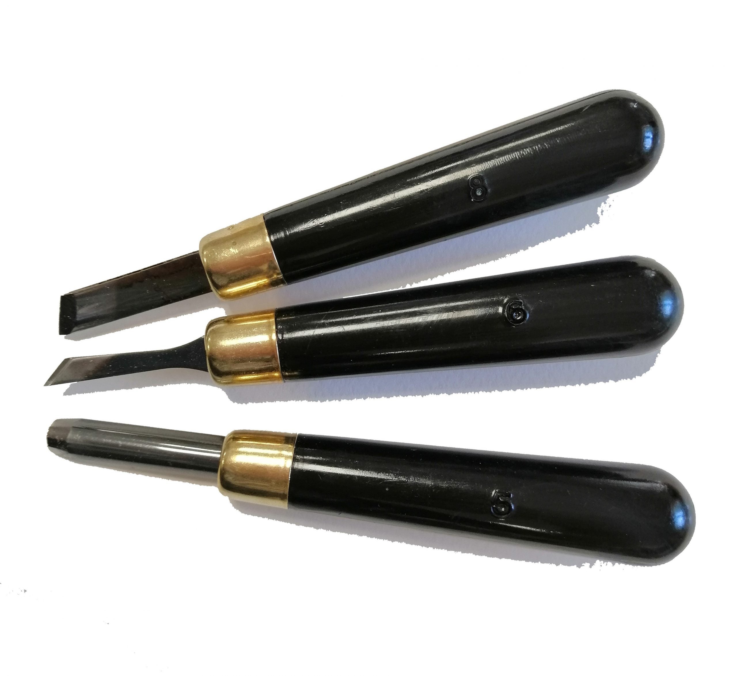 Dalti pentru linogravura din acetat negru