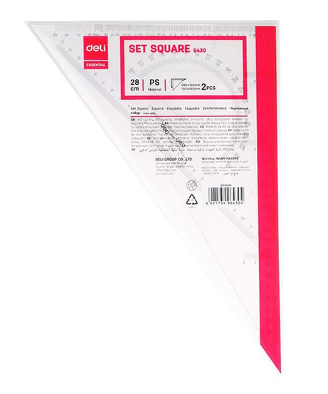 Set 2 echere de 28cm transparente Deli