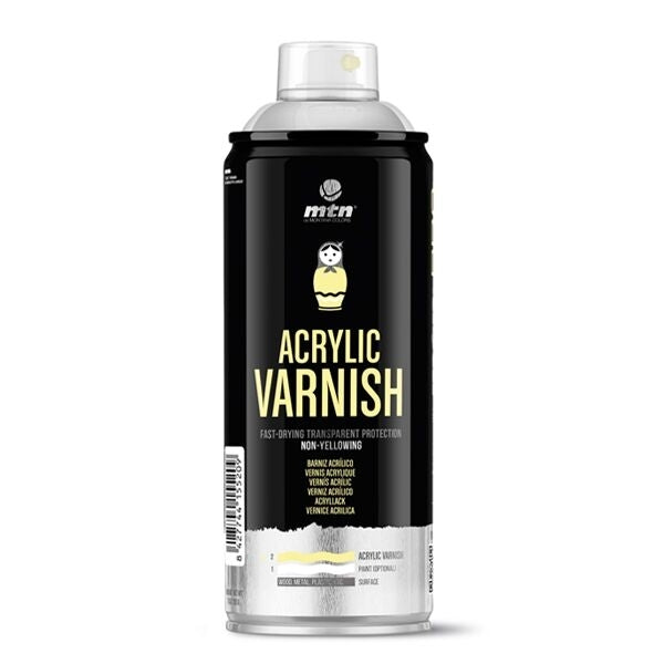 Vernis acrilic spray MTN - mat -  din categoria , potrivit pentru uz profesional si hobby, calitate premium pentru rezultate excelente