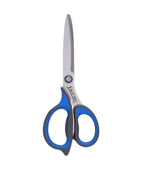 Foarfeca de birou Deli 17 cm din otel inoxidabil cu invelis protector și grip ergonomic