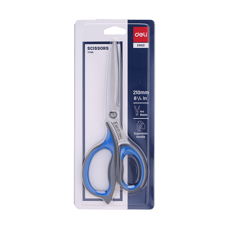 Foarfeca birou 21cm cu grip Deli