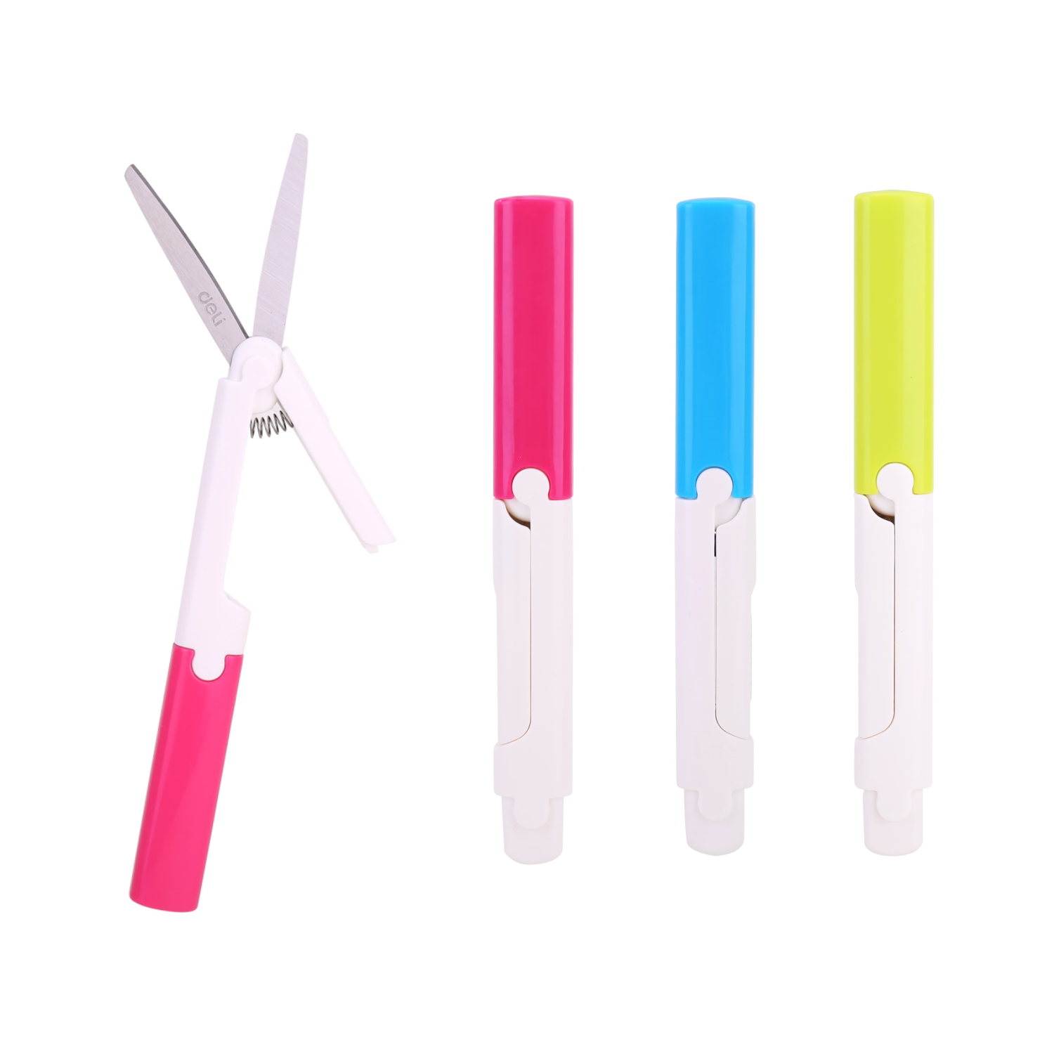 Foarfeca scolara portabila cu protectie Deli