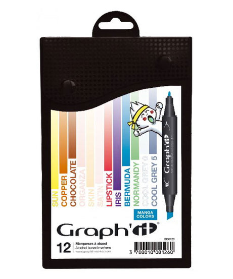 Set 12 carioci Graph'it - Home & fashion 2017 -  din categoria , util pentru elevi, studenti si profesori, disponibil online cu livrare rapida