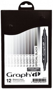 Set 12 carioci Graph'it - Warm Greys -  din categoria , perfect pentru birou si organizare eficienta, disponibil online cu livrare rapida