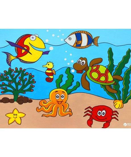 carton predesenat sub apa