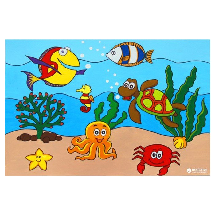 carton predesenat sub apa