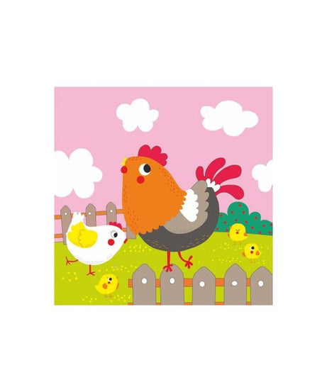 carton predesenat chickens