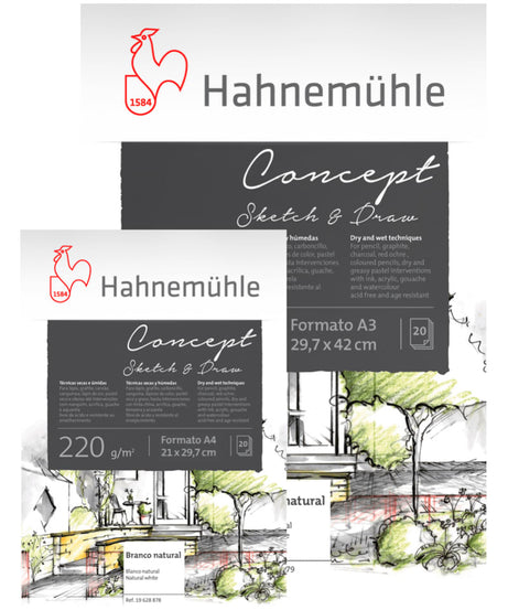 Hahnemuhle bloc desen 220g
