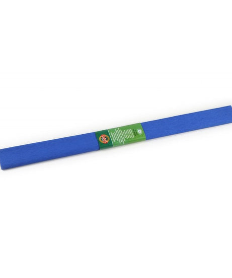 Hârtie creponată Koh-I-Noor albastru prusian K9755-15 – hârtie decorativă elastică și rezistentă, ideală pentru proiecte DIY, flori din hârtie, ambalaje și decorațiuni handmade. Material de calitate pentru artă, școală și papetărie creativă. Hârtie creponată albastru închis pentru hobby, craft și decor artistic.