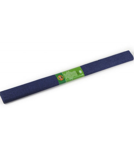 Hârtie creponată Koh-I-Noor bleumarin K9755-16 – hârtie decorativă de calitate, ideală pentru proiecte DIY, flori din hârtie, ambalaje și decorațiuni handmade. Elastică și rezistentă, perfectă pentru artă, școală și papetărie creativă. Hârtie creponată albastru închis pentru hobby, craft și decor artistic.