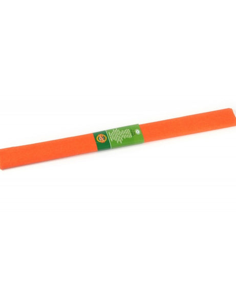 Hârtie creponată Koh-I-Noor portocaliu K9755-12 – hârtie decorativă rezistentă și elastică, ideală pentru proiecte DIY, flori din hârtie, ambalaje și decorațiuni handmade. Perfectă pentru artă, școală și papetărie creativă. Hârtie creponată portocalie pentru craft, hobby și decor artistic.