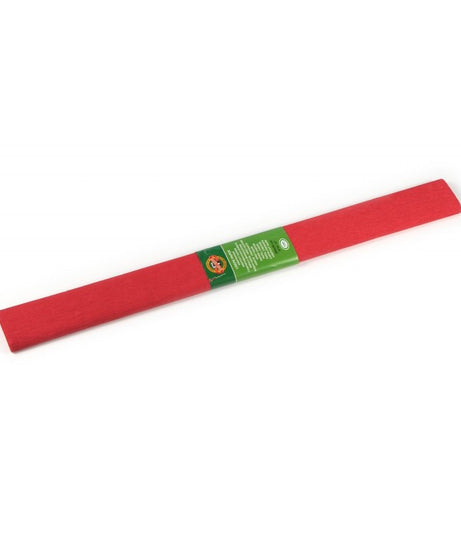 Hârtie creponată Koh-I-Noor roșu închis K9755-07 – hârtie decorativă elastică și rezistentă, ideală pentru proiecte DIY, flori din hârtie, ambalaje și decorațiuni handmade. Perfectă pentru artă, școală și papetărie creativă. Hârtie creponată roșie intensă pentru craft, hobby și decor artistic.