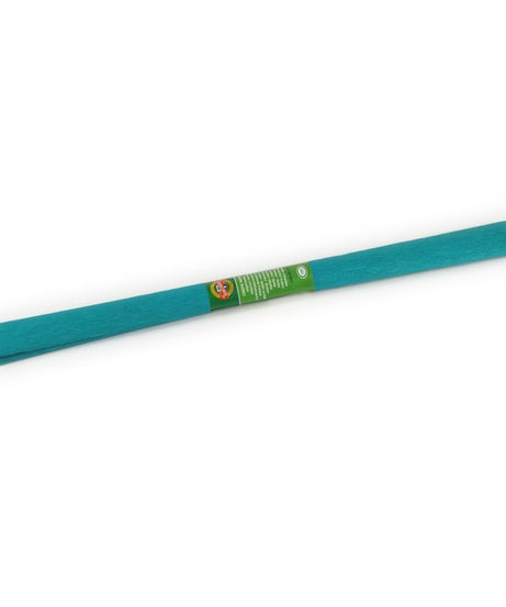Hârtie creponată Koh-I-Noor verde-albastru K9755-35 – hârtie decorativă elastică și rezistentă, ideală pentru proiecte DIY, flori din hârtie, ambalaje și decor handmade. Material de calitate pentru școală, artă și papetărie creativă. Hârtie creponată bicoloră verde și albastră pentru craft și hobby artistic.
