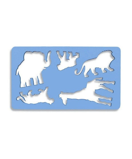 Sablon plastic animale 12x21 cm - 5 animale salbatice -  din categoria , perfect pentru birou si organizare eficienta, disponibil online cu livrare rapida