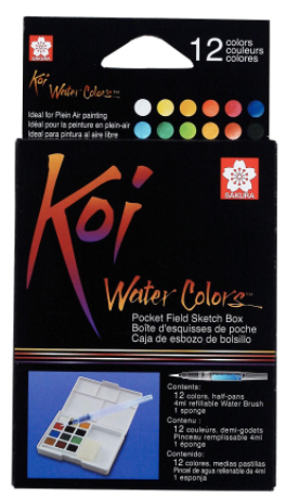 Set compact acuarele Sakura Koi Watercolor Sketchbox