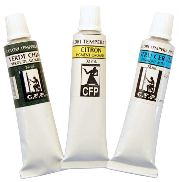 Acuarella - culori acrilice, accesorii papetarie, pensule, carioci si markere etc Tempera C.F.P. - albastru ceruleum 40 ml. - Culori tempera C.F.P. din categoria Arts & Entertainment > Hobbies & Creative Arts > Arts & Crafts > Art & Crafting Materials > Craft Paint, Ink & Glaze > Art & Craft Paint, ideal pentru scoala si teme zilnice, disponibil online cu livrare rapida