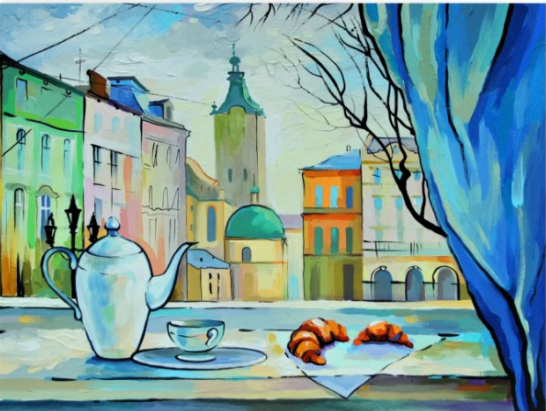 Acuarella - culori acrilice, accesorii papetarie, pensule, carioci si markere etc - Carton panzat predesenat Rosa Gallery 30x40cm "Lviv" din categoria , recomandat pentru desen si activitati creative, calitate premium pentru rezultate excelente