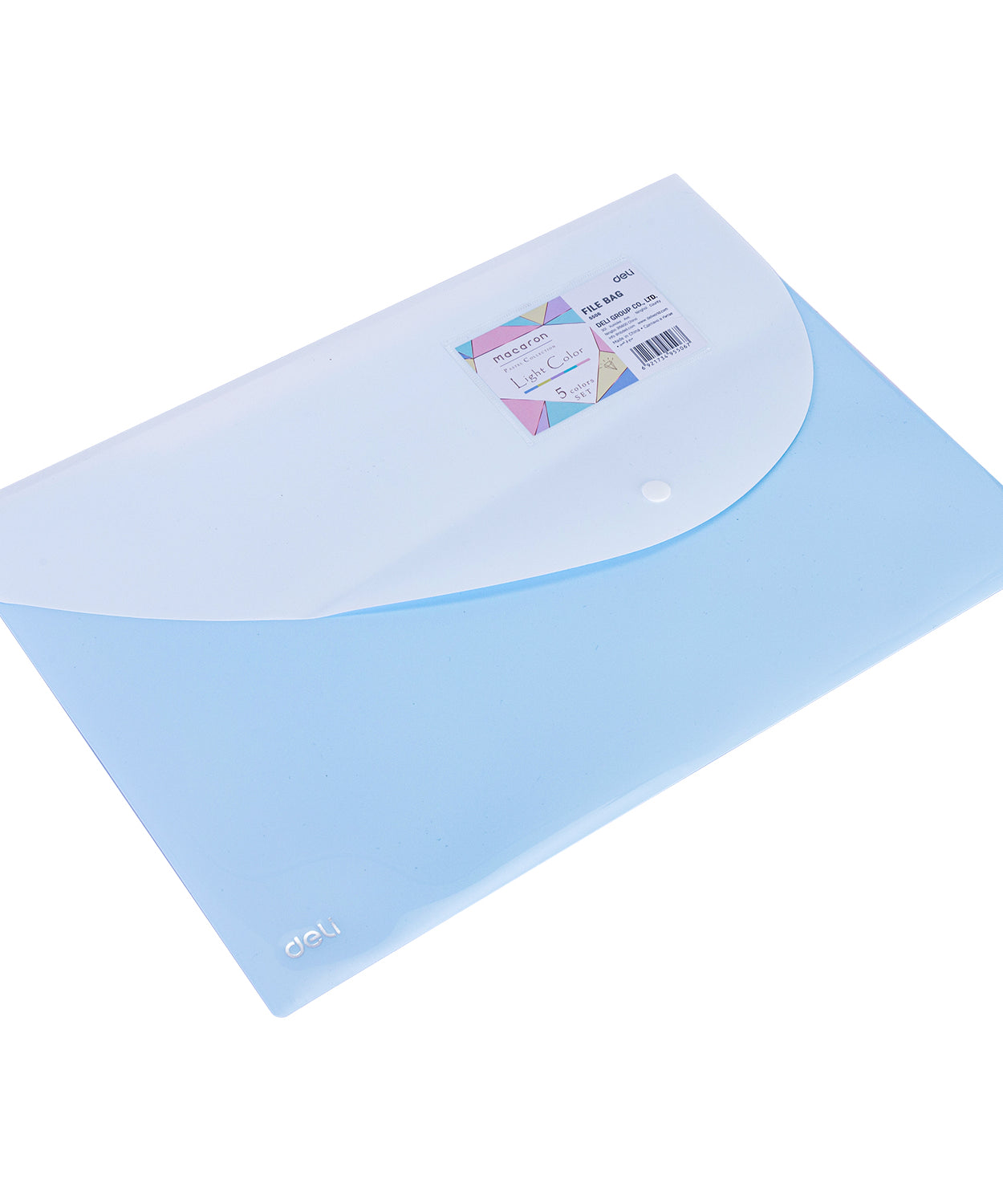 Mapa plastic tip plic cu buton si buzunar exterior A4 Deli