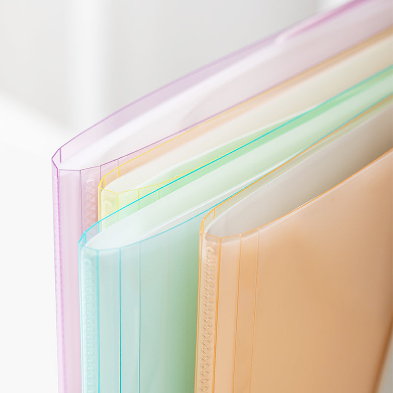 Mapa de prezentare A4 cu 20 folii, coperta rigida, culori pastel Bali Deli