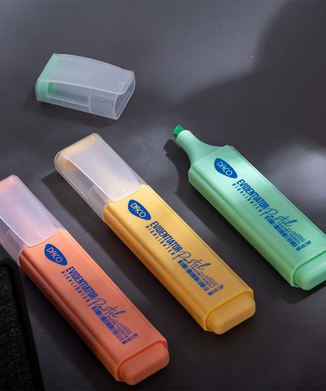 Marker evidentiator culori pastel - Portocaliu -  din categoria , ideal pentru scoala si teme zilnice, pret avantajos in magazin online