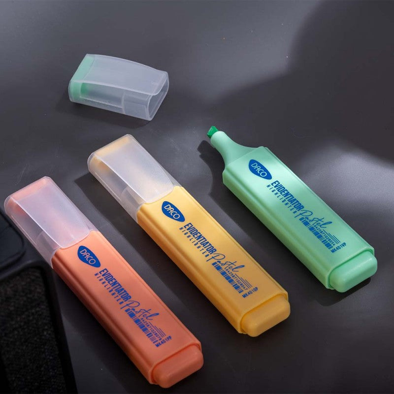 Marker evidentiator culori pastel daco