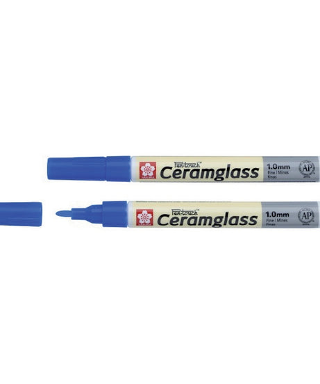 Acuarella - culori acrilice, accesorii papetarie, pensule, carioci si markere etc Markere Sakura Pen-Touch Ceramglass - F White - Markere Sakura Ceramglass din categoria Arts & Entertainment > Hobbies & Creative Arts > Arts & Crafts > Art & Crafting Materials > Craft Paint, Ink & Glaze > Art & Craft Paint, util pentru elevi, studenti si profesori, alegere inspirata pentru papetarie moderna