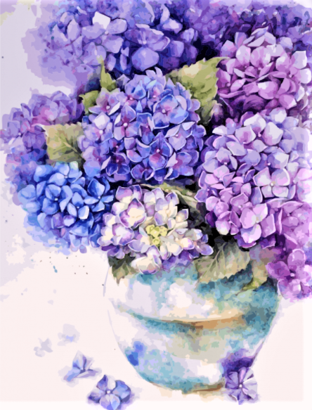 Carton panzat predesenat Rosa Gallery 30x40cm Natura Moarta n.31