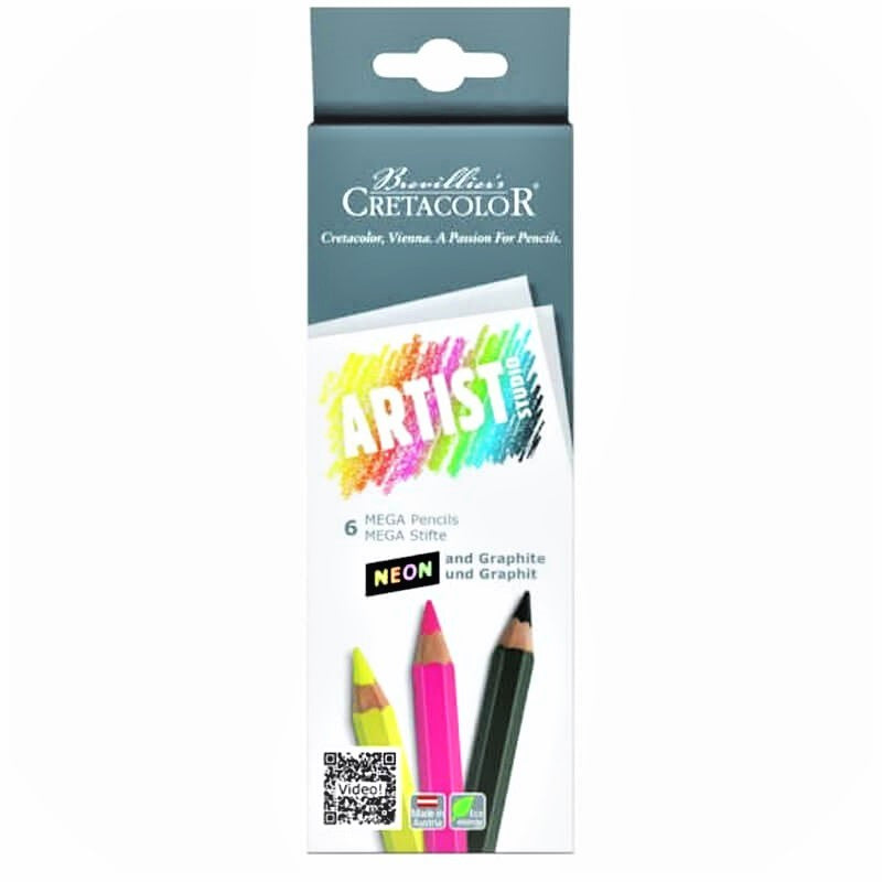 set creioane colorate neon