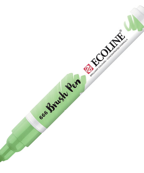 Carioci Ecoline Brush Pen - Turquoise green -  din categoria , ideal pentru scoala si teme zilnice, produs original disponibil din stoc