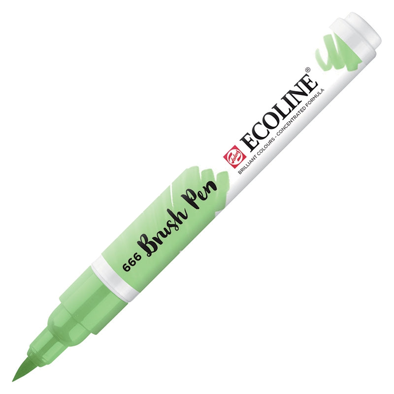 Carioci Ecoline Brush Pen - Turquoise green -  din categoria , ideal pentru scoala si teme zilnice, produs original disponibil din stoc