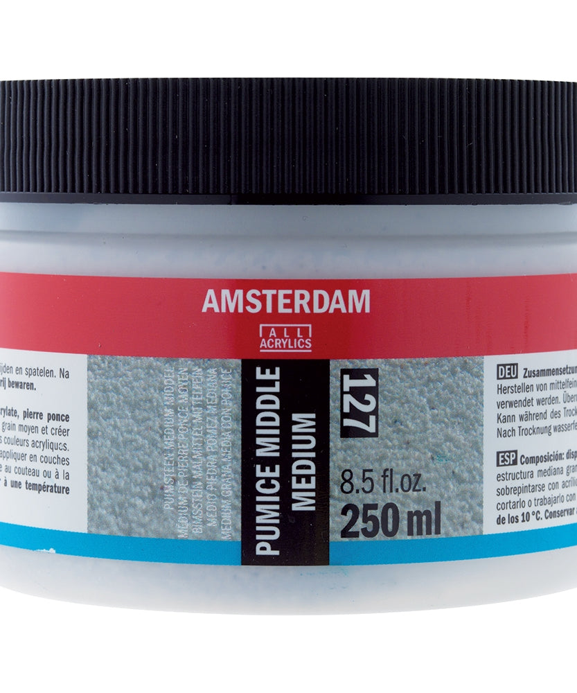 Acuarella - culori acrilice, accesorii papetarie, pensule, carioci si markere etc Amsterdam Pumice Middle Medium 127 - 250 ml. - Amsterdam Pumice Middle Medium 127 din categoria , excelent pentru proiecte artistice si craft, pret avantajos in magazin online