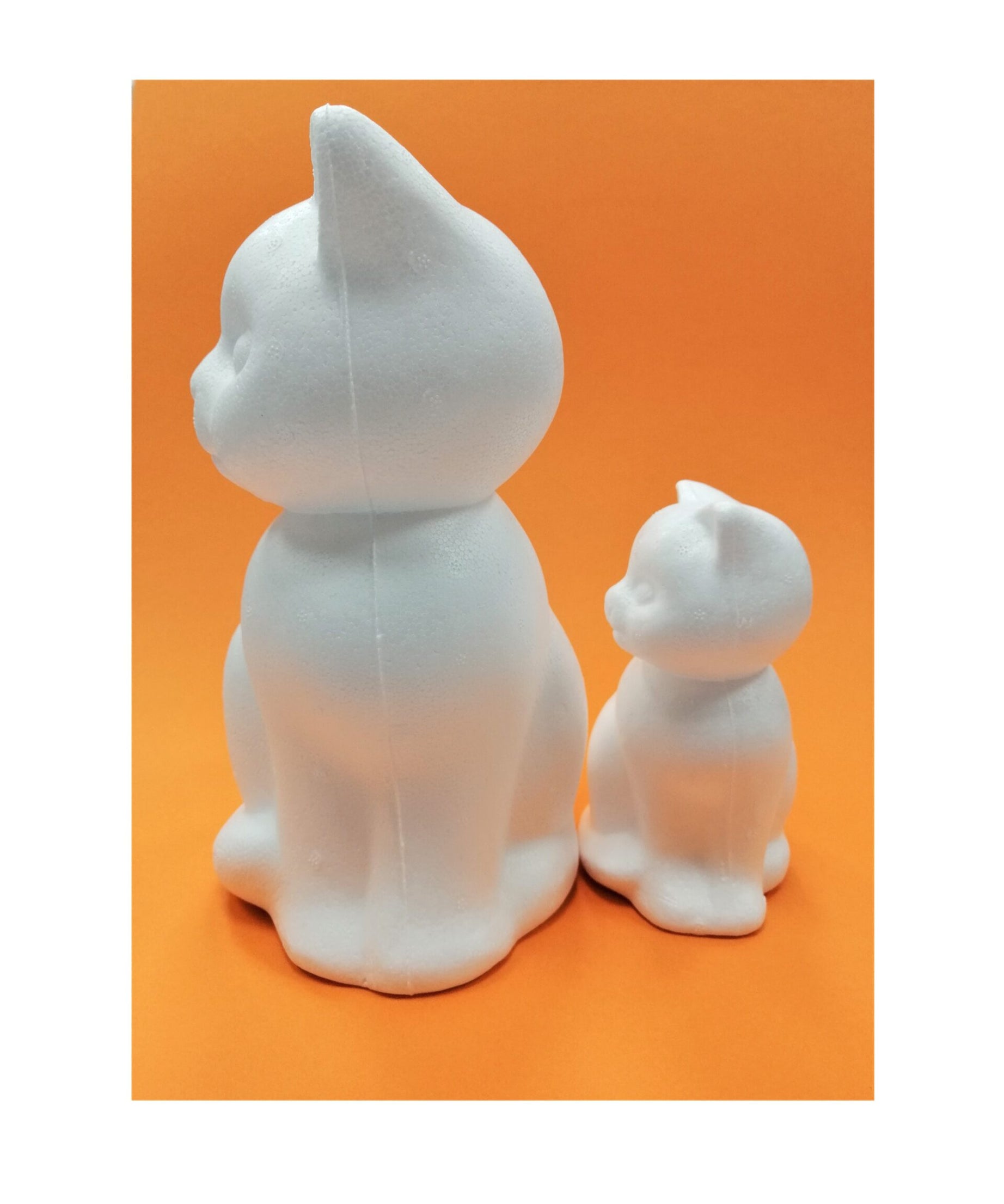 Pisica polistiren 24cm -  din categoria , excelent pentru proiecte artistice si craft, pret avantajos in magazin online