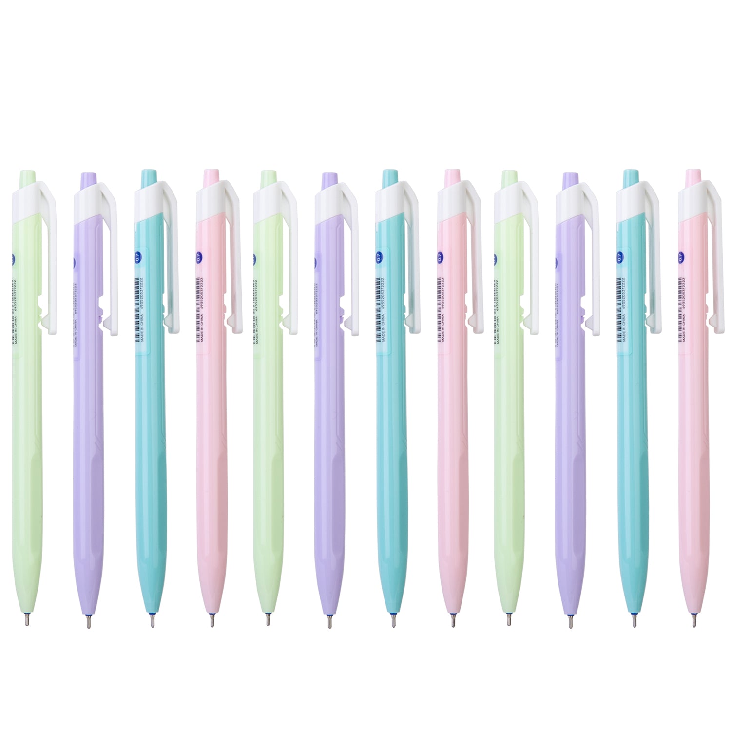 Pix cu mecanism 0.7 mm albastru, corp culori pastel Deli