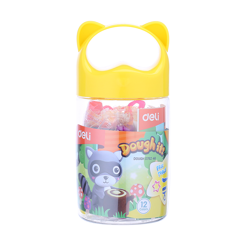 Plastilina soft airdry galetusa cu 12 culori 140g Deli