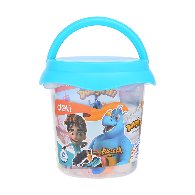 Plastilina soft galetusa cu 12 culori 160g Deli