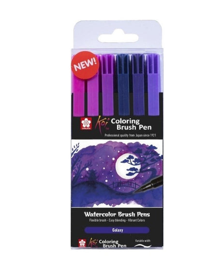 Set brushmarker Koi Sakura - Bright -  din categoria , excelent pentru proiecte artistice si craft, produs original disponibil din stoc