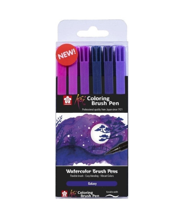 Set brushmarker Koi Sakura - Bright -  din categoria , excelent pentru proiecte artistice si craft, produs original disponibil din stoc