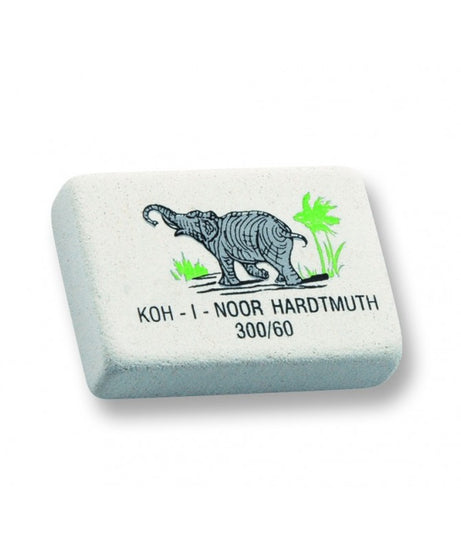 Radieră Koh-I-Noor Elefant – radieră din cauciuc natural, perfectă pentru desen și ștergerea creioanelor grafit. Moale, eficientă și precisă, ideală pentru artiști, elevi și pasionați de schiță. Accesoriu esențial de papetărie pentru artă, birou și școală. Radieră profesională Koh-I-Noor de calitate superioară.