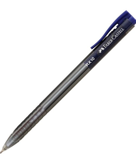 Roller 1.0 mm Semi-Gel cu mecanism albastru RX10 Faber-Castell