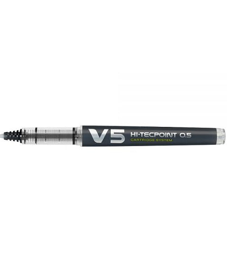 Roller V5 Hi-Tecpoint 0.5 mm negru reincarcabil Pilot