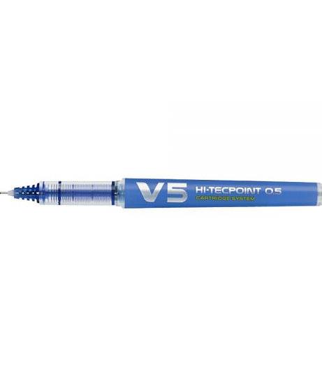 Roller V5 Hi-Tecpoint 0.5 mm albastru reincarcabil Pilot