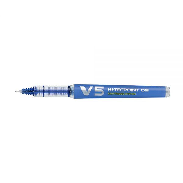 Roller V5 Hi-Tecpoint 0.5 mm albastru reincarcabil Pilot