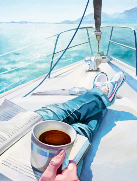 Carton panzat predesenat Rosa Gallery 30x40cm Peisaj Marin n.5