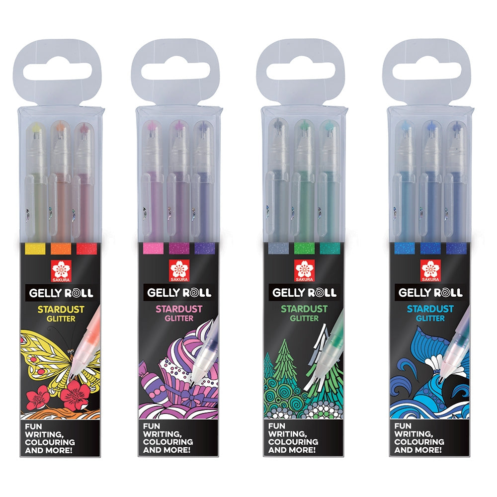 Seturi 3 pixuri Gelly Stardust