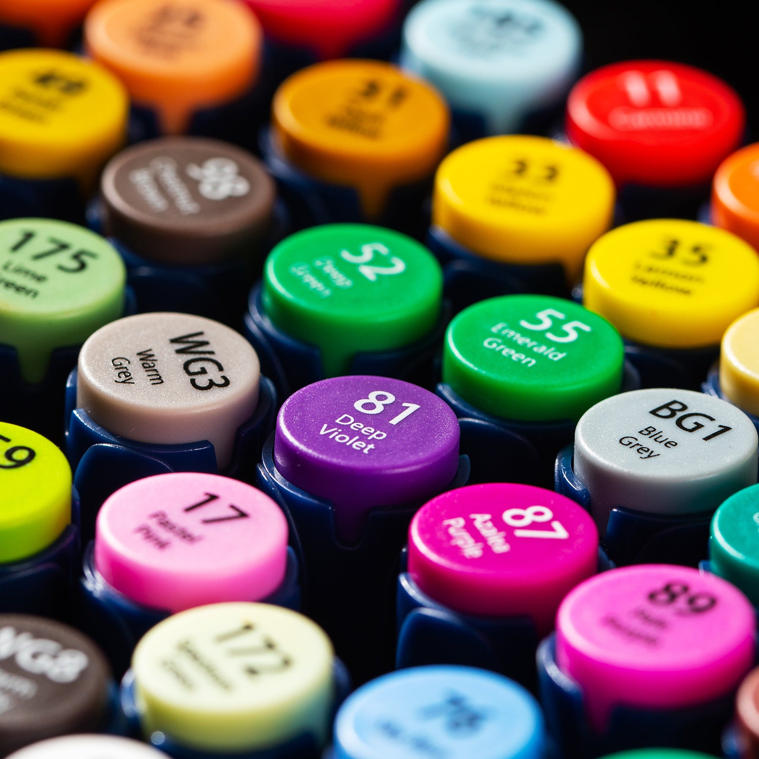 Set 30 markere sketching varf dublu 1 mm - 7 mm in husa textila Deli